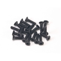 PN Racing  M2x8 Countersunk Hardened Carbon Steel Hex Machine Screw (20pcs)