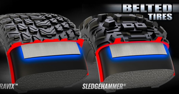 Belted Traxxas banden
