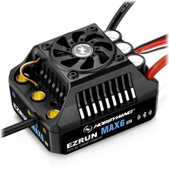 Hobbywing Ezrun MAX6 G2 ESC 200 Amp, 3-8s LiPo, BEC 8A