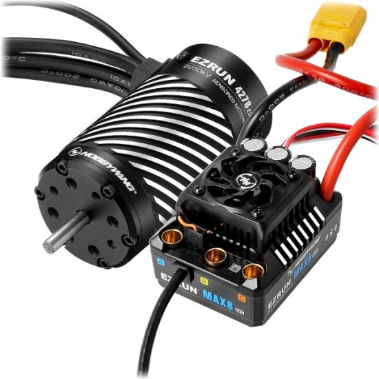 Hobbywing Ezrun MAX8 G2S Combo met 4278SD 2250kV Bluetooth