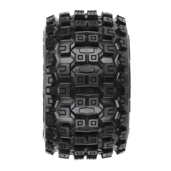 Badlands MX38 3.8 All-Terrain banden gemonteerd op 17mm Zwarte Raid wielen (2)