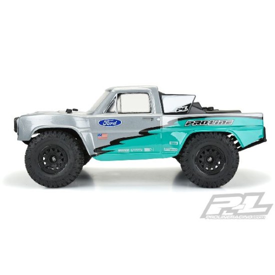 Pre-Cut 1967 Ford F-100 Race Truck Clear Body for Slash 2wd, Slash 4x4 & PRO-Fusion SC 4x4 (with extended body mounts)