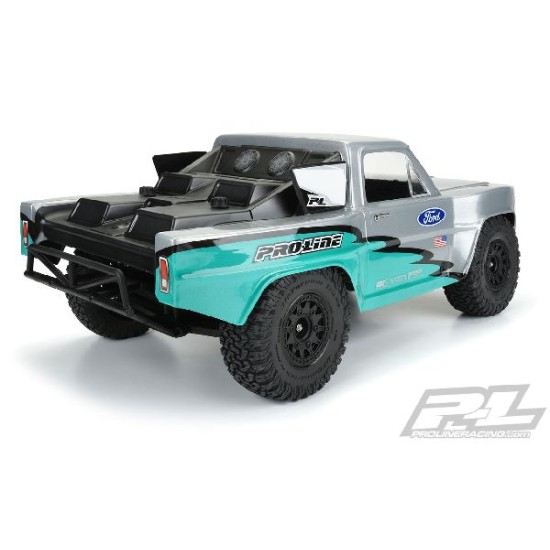 Pre-Cut 1967 Ford F-100 Race Truck Clear Body for Slash 2wd, Slash 4x4 & PRO-Fusion SC 4x4 (with extended body mounts)