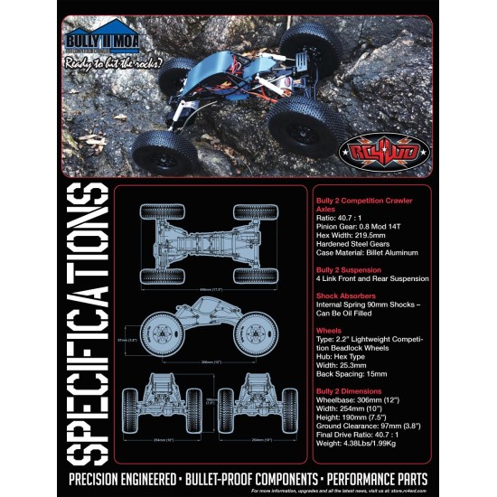 RC4WD Bully II MOA RTR Competitie Crawler (Z-RTR0027)