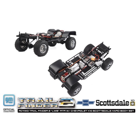 RC4WD Trail Finder 2 LWB RTR met Chevrolet K10 Scottsdale Hard Body Set (Rode Versie)