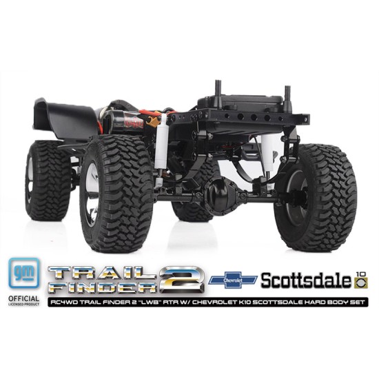 RC4WD Trail Finder 2 LWB RTR met Chevrolet K10 Scottsdale Hard Body Set (Zwarte Versie)