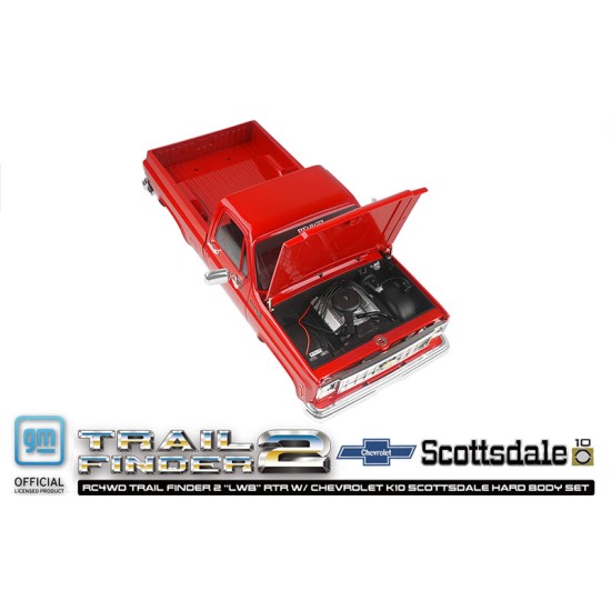 RC4WD Trail Finder 2 LWB RTR met Chevrolet K10 Scottsdale Hard Body Set (Zwarte Versie)