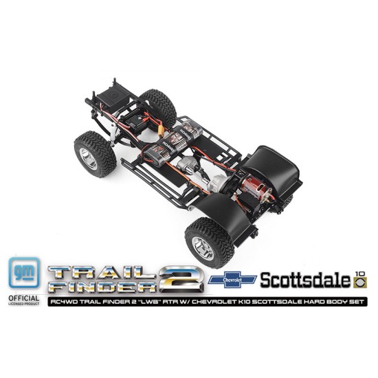 RC4WD Trail Finder 2 LWB RTR met Chevrolet K10 Scottsdale Hard Body Set (Zwarte Versie)