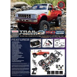 RC4WD Trail Finder 2 RTR met de 1982 Toyota Pickup Hard Body Set (Rood), Z-RTR0070