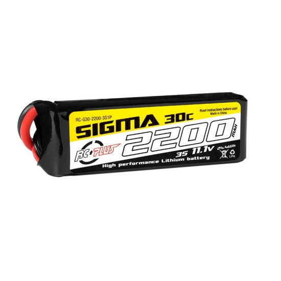 RC Plus Li-Po Batterypack Sigma 30C 2200 mAh 3S1P 11.1V XT-60