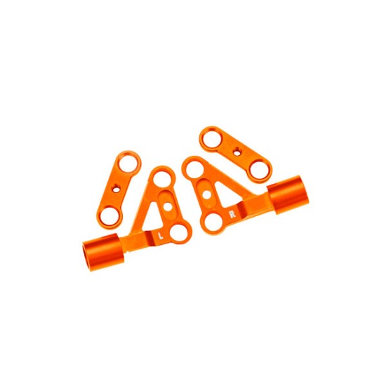 Draagarmen boven, voor, 6061-T6 aluminium (oranje geanodiseerd) (links en rechts) / 2.5x5mm BCS (met schroefdraadborging) (2)