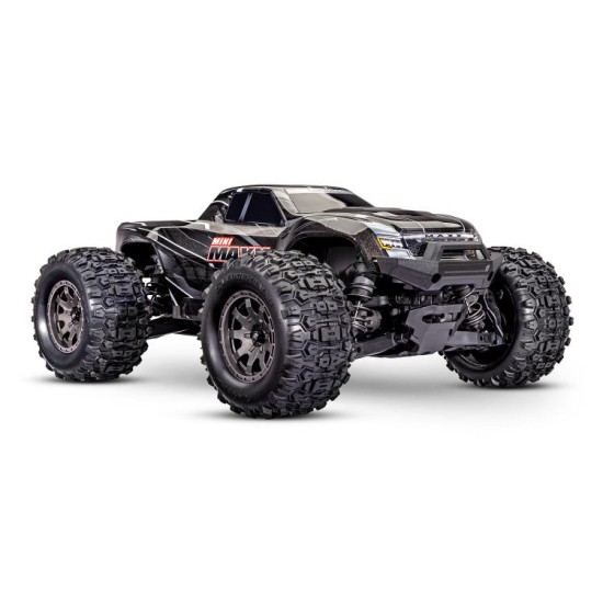 Traxxas Mini Maxx BL-2s Zwart incl. batterij en USB-oplader