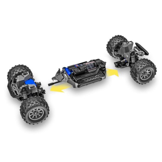 Traxxas Mini Maxx BL-2s Blauw incl. batterij en USB-oplader