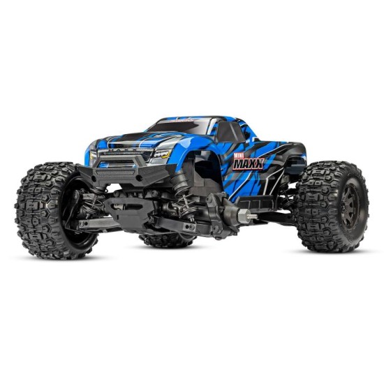 Traxxas Mini Maxx BL-2s Blauw incl. batterij en USB-oplader