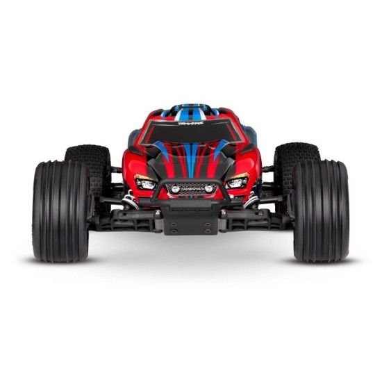 Traxxas Rustler 2wd HD met  batterij en USB C lader Rood