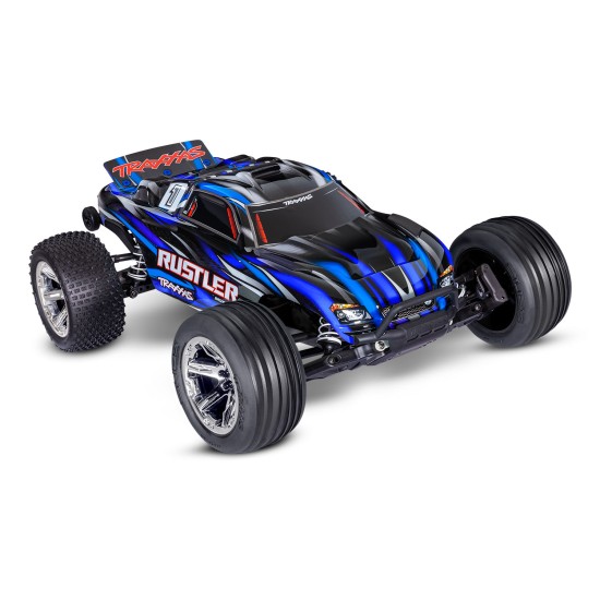 Traxxas Rustler 2WD BL-2s HD blauw