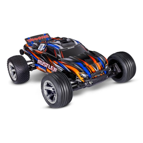 Traxxas Rustler 2WD BL-2s HD oranje