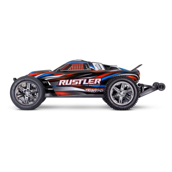 Traxxas Rustler 2WD BL-2s HD rood