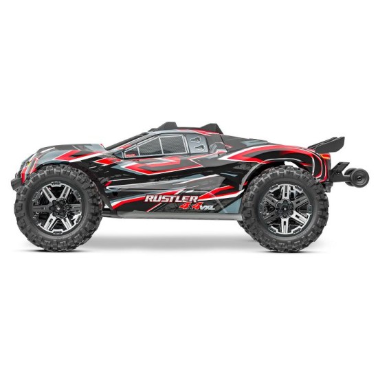 Traxxas Rustler 4X4 VXL HD TQi TSM (zonder batterij/lader) Rood