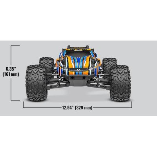 Traxxas Rustler 4X4 VXL HD TQi TSM (zonder batterij/lader) Rood