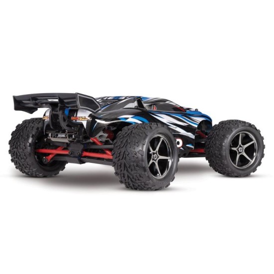 Traxxas revo 1/16, Brushed met accu en usb c lader blauw