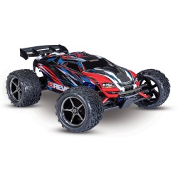 Traxxas revo 1/16, Brushed met accu en usb c lader rood blauw