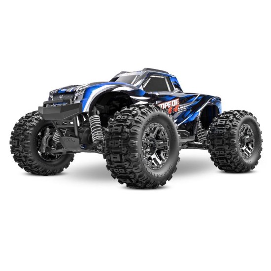 Traxxas Stampede 4X4 VXL HD zonder batterij en lader blauw