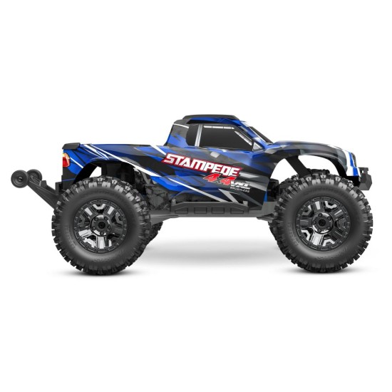 Traxxas Stampede 4X4 VXL HD zonder batterij en lader blauw