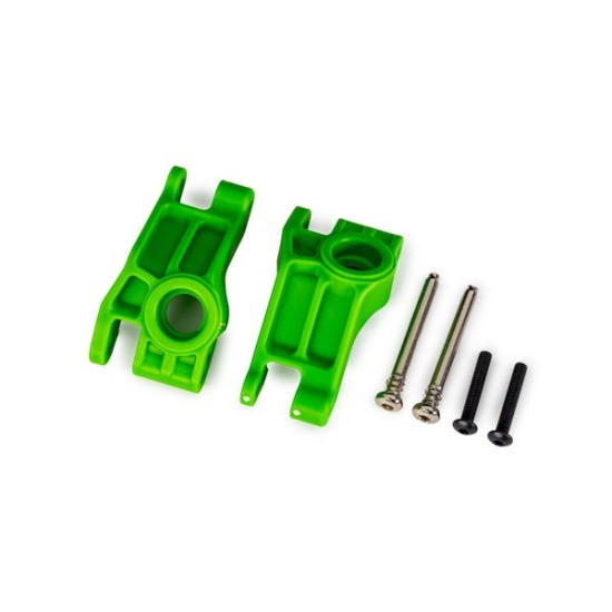 Achterste asdragers, zware uitvoering, groen (links & rechts)/ 3x31mm scharnierpennen (2)/ 3x18mm schroeven (2) (voor gebruik met upgrade kit 9180, 9181, 9182)